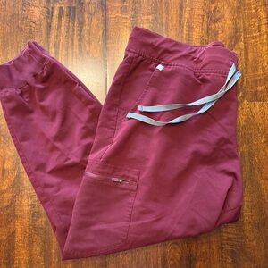 Figs Zamora Jogger scrub pants burgundy women’s xxl